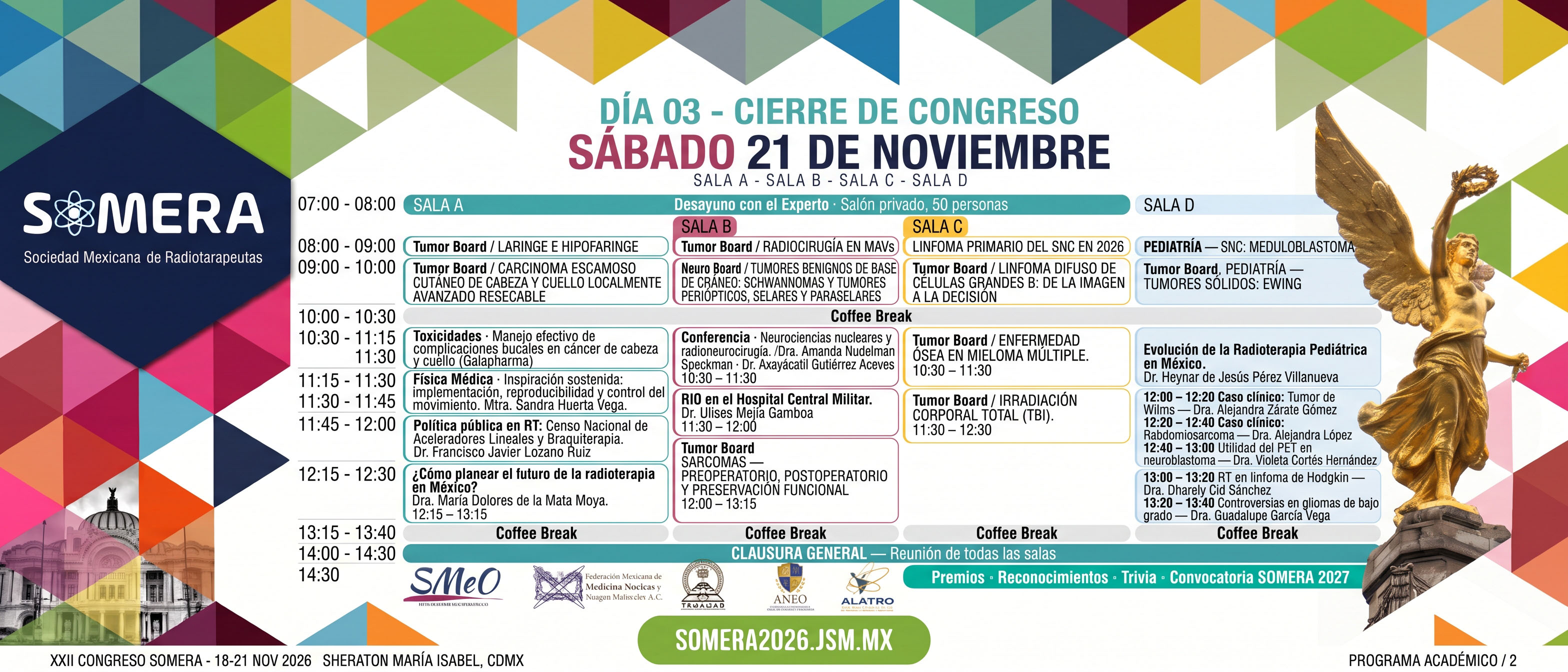 Congreso SOMERA 2026: Sábado 21 Nov 2026