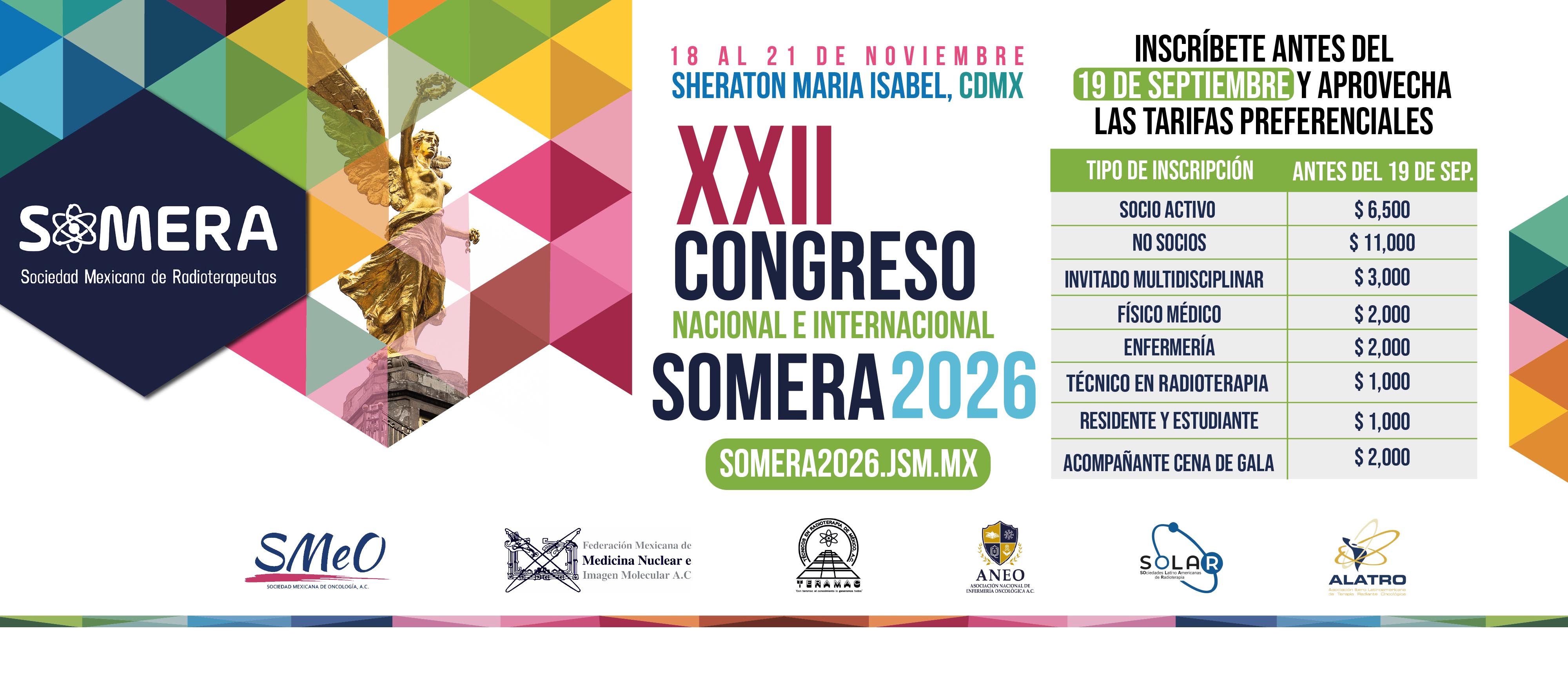 Tarifas Congreso 2026